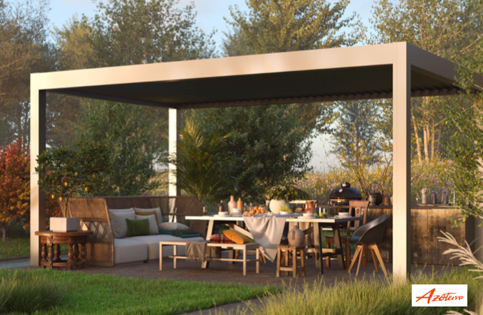 Your Garden With a Customizable Louvered Roof Pergola